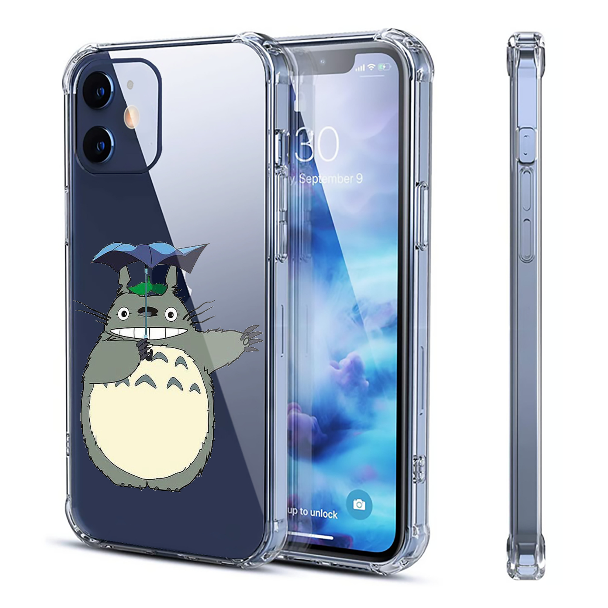 （画像用） となりのトトロ 草壁メイ 草壁サツキ My Neighbor Totoro Satsuki Kusakabe Mei Kusakabe 【iPhone 12シリーズ対応】透明スマホケース（クリアソフトケース）